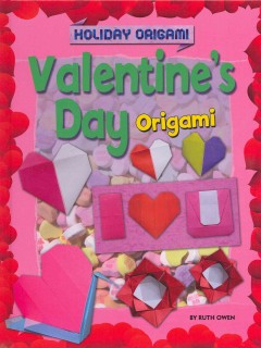 Jacket cover of Valentine's Day Origami book