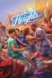 In the Heights movie poster featuring the four main characters