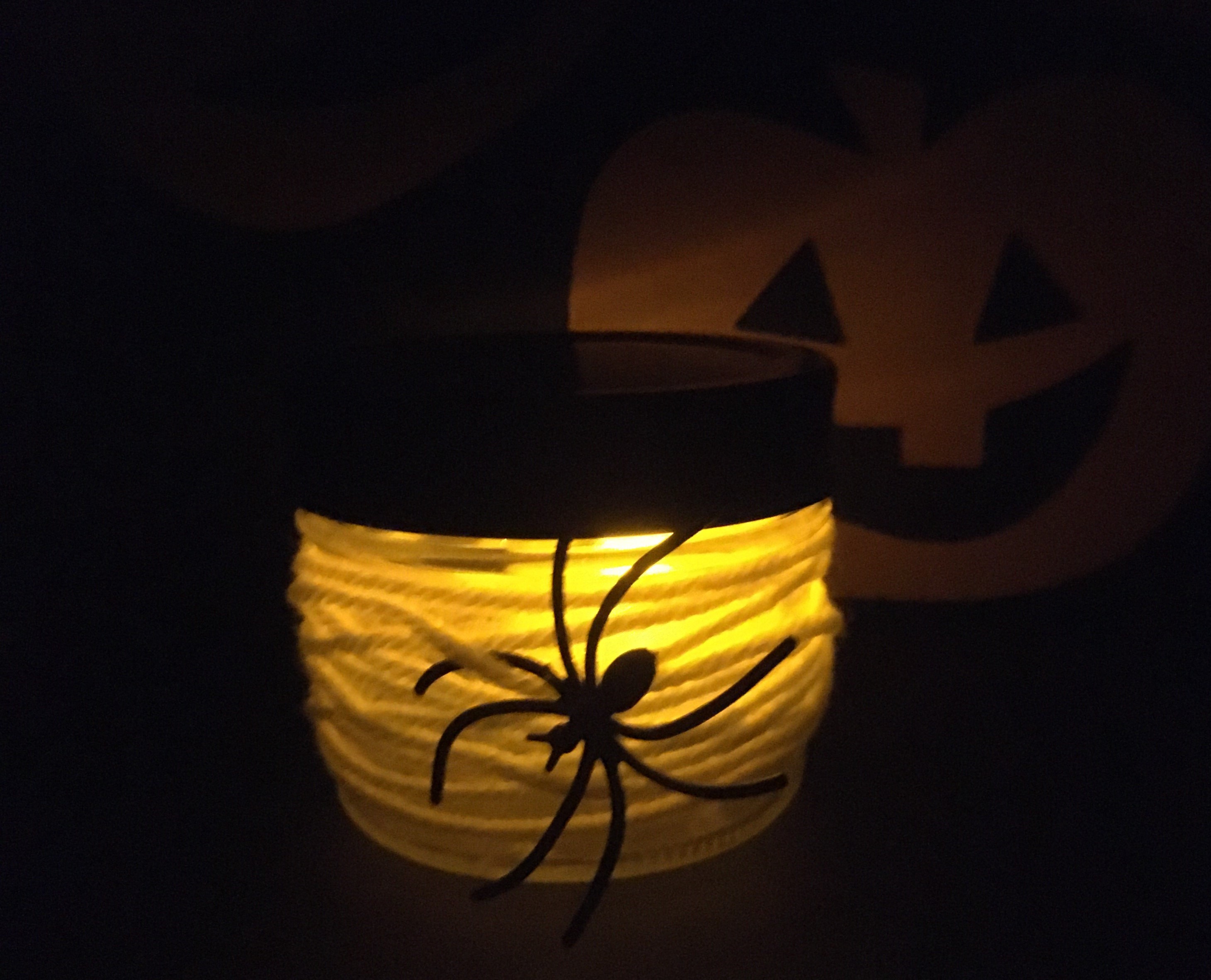 spiderweb tea light holder