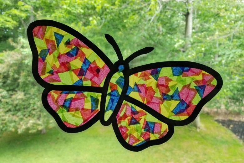 stained glass butterfly