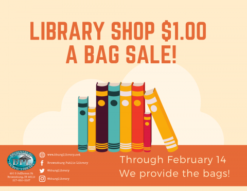 Library Shop $1.00/Bag Sale!