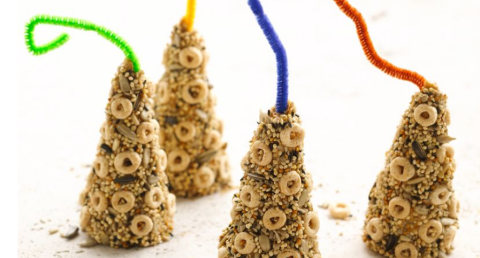 birdseed Christmas trees