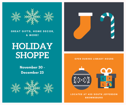 Holiday Shoppe - open daily - November 30 through December 23