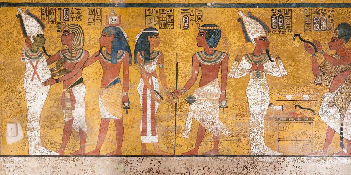 King Tut tomb painting