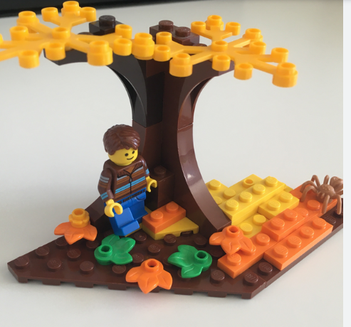 LEGO fall scene