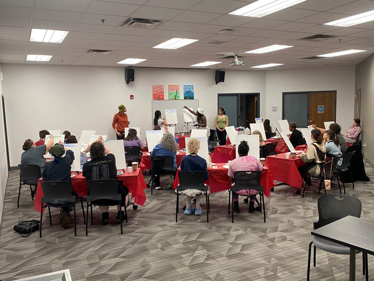 Coffee & Canvas Event Photo